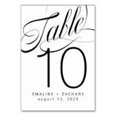 Numéro De Table Symbole de la tente du tableau des numéros si élég (Dos)