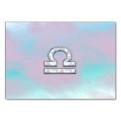 Numéro De Table Symbole de Libra Zodiac Mère de style perle (Devant)