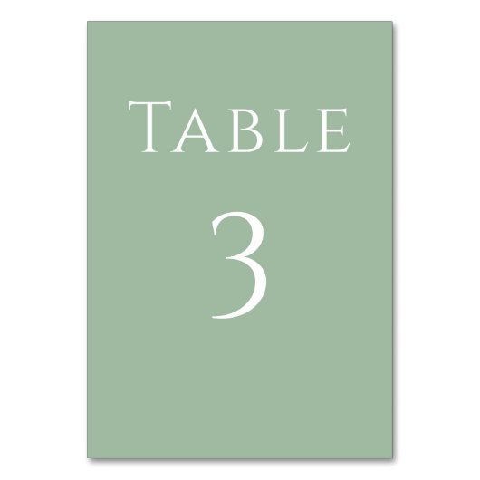 Numéro De Table Symbole de réception de mariage simple et moderne  (Dos)