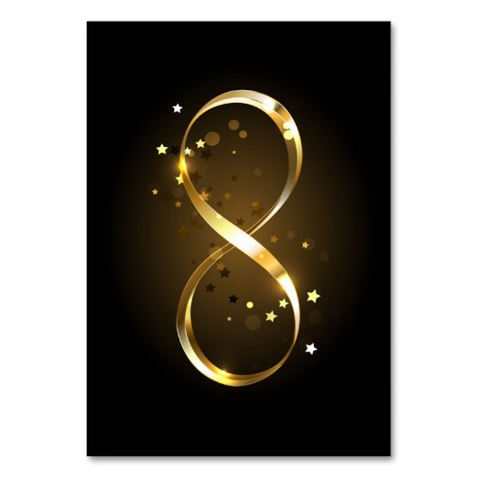 Numéro De Table Symbole d'infini doré (Par défaut)