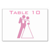 Numéro De Table Symbole international pour la mariée et la chambre (Dos)