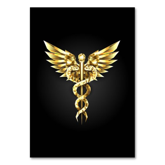 Numéro De Table Symbole Polygonal Or Caduceus (Par défaut)