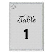 Numéro De Table Symphonie de cloches d'argent Réception de mariage (Par défaut)