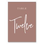 Numéro De Table Table à main en terre cuite DOUZE (Dos)