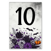 Numéro De Table Table Chauves-souris et Fleurs Numéro 10 (Dos)