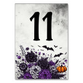 Numéro De Table Table Chauves-souris et Fleurs Numéro 11 (Dos)