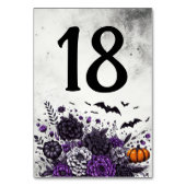 Numéro De Table Table Chauves-souris et Fleurs Numéro 18 (Dos)