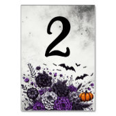 Numéro De Table Table Chauves-souris et Fleurs Numéro 2 (Dos)