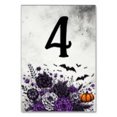 Numéro De Table Table Chauves-souris et Fleurs Numéro 4 (Dos)