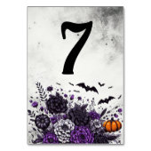 Numéro De Table Table Chauves-souris et Fleurs Numéro 7 (Dos)