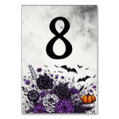 Numéro De Table Table Chauves-souris et Fleurs Numéro 8 (Dos)