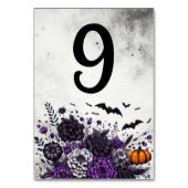 Numéro De Table Table Chauves-souris et Fleurs Numéro 9 (Dos)
