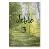 Numéro De Table Table Chemin en bois (Dos)