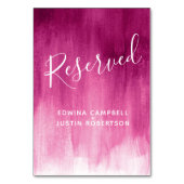 Numéro De Table Table d'art moderne abstraite rose foncé réservée (Par défaut)