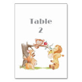 Numéro De Table Table de Baby shower des animaux de bois (Par défaut)