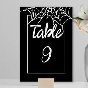 Numéro De Table Table de mariage gothique noir Halloween épouvanta