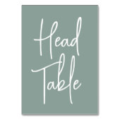 Numéro De Table Table de tête Eucalyptus vert à la main (Dos)