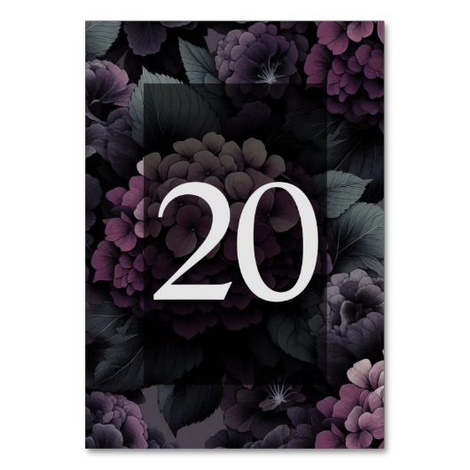 Numéro De Table Table Fleurie Violet Humeur 20 (Par défaut)