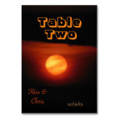 Numéro De Table Table Mariage de la lune de récolte complète (Par défaut)