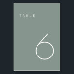 Numéro De Table Table minimaliste moderne vert olive Tableau Numér<br><div class="desc">Ce numéro de table minimaliste moderne est parfait pour les numéros de table mariages ou n'importe quel numéro de table de fête! Entièrement personnalisable ! **VEUILLEZ NOTER : Pour commander, il suffit d'ajuster votre numéro de table et d'ajouter chaque numéro séparément à votre panier. Vérifiez ensuite une fois que vous...</div>