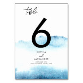 Numéro De Table Table number signs for a Modern Wedding.  (Dos)