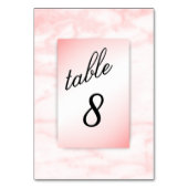 Numéro De Table Table numéro en marbre rose (Dos)