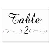 Numéro De Table Tableau 2 (Dos)