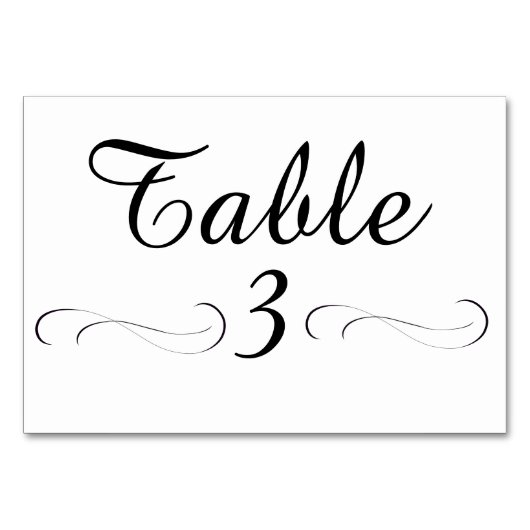 Numéro De Table Tableau 3 (Dos)