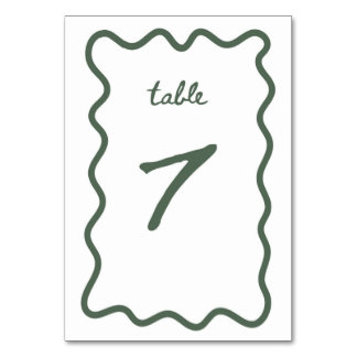 Numéro De Table Tableau 7