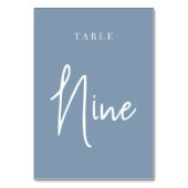 Numéro De Table Tableau à écriture bleu Dusty NEUF (Dos)