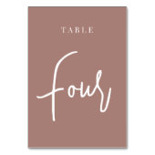 Numéro De Table Tableau à main en terre cuite FOUR (Par défaut)