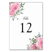 Numéro De Table Tableau Botanique Dusty Pink Eucalyptus Numéro (Par défaut)