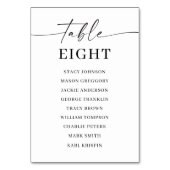 Numéro De Table Tableau Classic Elegance Numéros de siège (Par défaut)