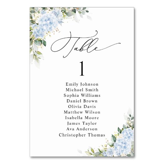 Numéro De Table Tableau de disposition de table de mariage floral (Par défaut)