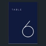 Numéro De Table Tableau de la marine minimaliste moderne et du nom<br><div class="desc">Ce numéro de table minimaliste moderne est parfait pour les numéros de table mariages ou n'importe quel numéro de table de fête! Entièrement personnalisable !</div>