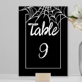 Numéro De Table Tableau de Mariage gothique noir Éffrayant d'Hallo