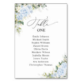 Numéro De Table Tableau de placement des invités de mariage floral (Dos)
