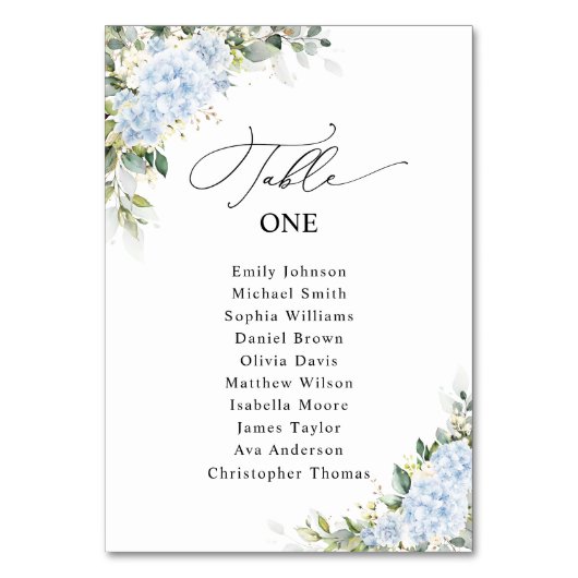 Numéro De Table Tableau de placement des invités de mariage floral (Par défaut)