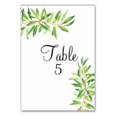 Numéro De Table Tableau de siège Moderne Simple Branche d'olive ve (Par défaut)