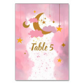 Numéro De Table Tableau de siège Twinkle Twinkle Little Star Rose (Par défaut)