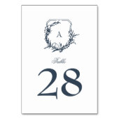 Numéro De Table tableau de sièges en monogramme bleu marine (Par défaut)
