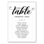 Numéro De Table Tableau de sièges Mariage noir et blanc (Par défaut)