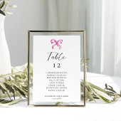 Numéro De Table Tableau de sièges Mariage simple et élégant