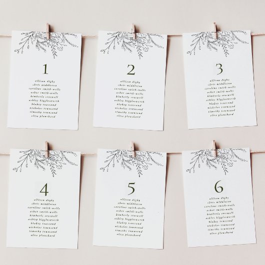 Numéro De Table Tableau des sièges du Mariage de bouquet débordant