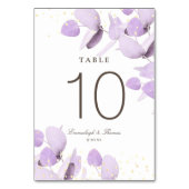 Numéro De Table Tableau Mariage de Parties scintillant classique L (Dos)