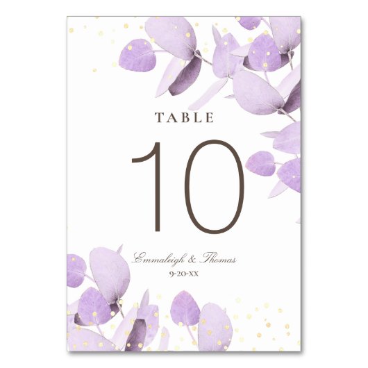 Numéro De Table Tableau Mariage de Parties scintillant classique L (Par défaut)