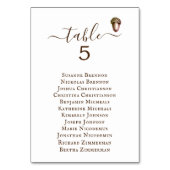 Numéro De Table Tableau Mariage minimal de maïs d'automne (Dos)