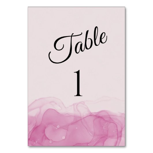 Numéro De Table Tableau mariage rose-numérique (Par défaut)