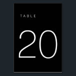 Numéro De Table Tableau minimaliste moderne noir et blanc Numéro 2<br><div class="desc">Ce numéro de table minimaliste moderne est parfait pour les numéros de table mariages ou n'importe quel numéro de table de fête! Entièrement personnalisable !</div>