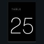 Numéro De Table Tableau minimaliste moderne noir et blanc Numéro 2<br><div class="desc">Ce numéro de table minimaliste moderne est parfait pour les numéros de table mariages ou n'importe quel numéro de table de fête! Entièrement personnalisable !</div>